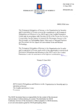 Response by the Delegation of Norway to the Questionnaire on Participating States’ Policy and/or National Practices and Procedures for the Export of Conventional Arms and Related Technology