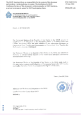 Information Exchange by the Delegation of San Marino on Conventional Arms Transfer