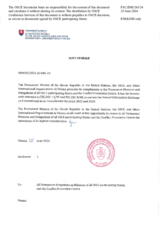 Information Exchange by the Delegation of Slovakia on Conventional Arms Transfer