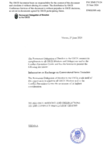 Information Exchange by the Delegation of Sweden on Conventional Arms Transfer