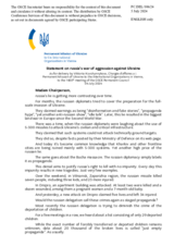 Statement by the Delegation of Ukraine on the Russian Federation’s ongoing aggression against Ukraine