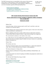 Statement by the Delegation of Ireland on the Russia’s missile attack on Ukraine, including on Okhmatdyt Children’s Hospital in Kyiv, on 8 July 2024