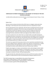 Statement by the Delegation of Norway in response to the report by the Head of the OSCE Centre in Ashgabat, John MacGregor