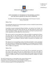 Statement by the Delegation of Norway, also on behalf of several delegations, in response to the Financial Report, Financial Statements for the Year ended 31 December 2023 and the Report of the External Auditor and the Annual Report of the Audit Committee