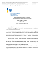 Statement by the Delegation of Ukraine on the Russian war of aggression against Ukraine