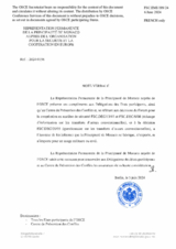 Information Exchange by the Delegation of Monaco on Conventional Arms Transfer