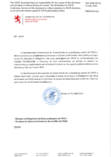 Response by the Delegation of Luxembourg to the Questionnaire on the Code of Conduct on Politico-Military Aspects of Security