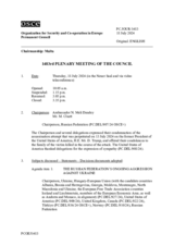 Journal of the 1483rd Plenary Meeting of the Permanent Council