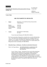 Journal der 1483. Plenarsitzung des Ständigen Rates 