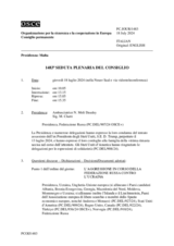 Giornale della 1483a Seduta plenaria del Consiglio permanente