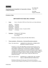 Diario de la 1480ª Sesión plenaria del Consejo Permanente