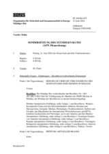 Journal der 1479. Sondersitzung des Ständigen Rates