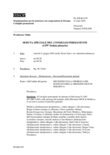 Giornale della 1479a Seduta speciale del Consiglio permanente