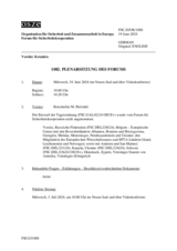 Journal der 1082. Plenarsitzung des Forums für Sicherheitskooperation