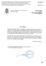 Response by the Delegation of Belgium to the Questionnaire on Anti-Personnel Mines and Explosive Remnants of War