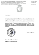 Response by the Delegation of Malta to the Questionnaire on Participating States’ Policy and/or National Practices and Procedures for the Export of Conventional Arms and Related Technology