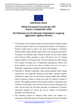 Statement by the Hungarian EU Presidency on the Russian Federation’s ongoing aggression against Ukraine