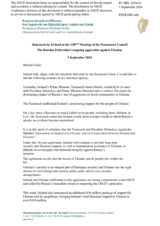 Statement by the Delegation of Ireland on the Russian Federation’s ongoing aggression against Ukraine