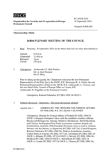 Journal of the 1488th Plenary Meeting of the Permanent Council