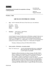 Journal de la 1488ème séance plénière du Conseil permanent
