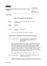 Journal der 1490. Plenarsitzung des Ständigen Rates 