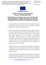 Statement by the Hungarian EU Presidency on the 16 years since the full-scale military aggression against Georgia by the Russian Federation
