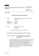 Journal der 1489. Plenarsitzung des Ständigen Rates 