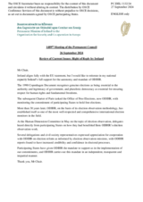 Statement by the Delegation of Ireland in response to the statement by the Delegation of the Russian Federation