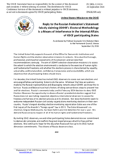 Statement by the Delegation of the United States of America in response to the statement by the Delegation of the Russian Federation