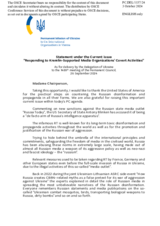 Statement by the Delegation of Ukraine on the Kremlin-supported media organizations’ covert activities
