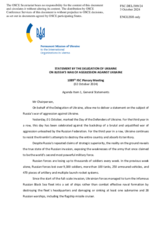 Statement by the Delegation of Ukraine on the Russian war of aggression against Ukraine
