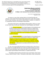 Statement by the Delegation of the United States in response to the statement by the Delegation of the Russian Federation