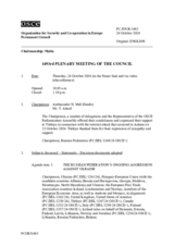 Journal of the 1493rd Plenary Meeting of the Permanent Council