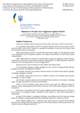 Statement by the Delegation of Ukraine on the Russian Federation’s ongoing aggression against Ukraine