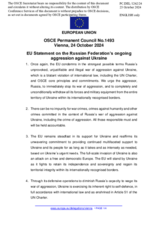 Statement by the Hungarian EU Presidency on the Russian Federation’s ongoing aggression against Ukraine