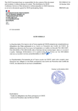 Information Exchange by the Delegation of France on Conventional Arms Transfer