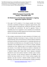 Statement by the Hungarian EU Presidency on the Russian Federation’s ongoing aggression against Ukraine