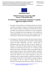 Statement by the Hungarian EU Presidency on the Russian Federation’s ongoing aggression against Ukraine