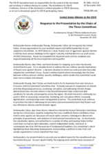 Statement by the Delegation of the United States of America in response to the presentation by the Chairs of the Three Committees