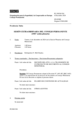 Diario de la 1501ª Sesión extraordinaria del Consejo Permanente