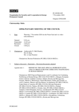 Journal of the 1495th Plenary Meeting of the Permanent Council