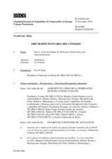 Diario de la 1496ª Sesión plenaria del Consejo Permanente