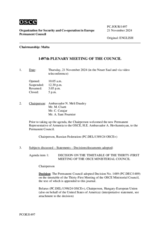 Journal of the 1497th Plenary Meeting of the Permanent Council