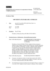 Giornale della 1496a Seduta plenaria del Consiglio permanente