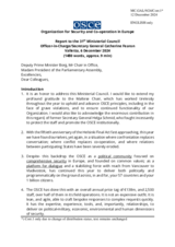 Report by Officer-in-Charge/Secretary General, Ms.Catherine Fearon