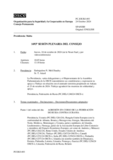 Diario de la 1493ª Sesión plenaria del Consejo Permanente