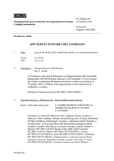 Giornale della 1493a Seduta plenaria del Consiglio permanente