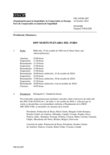 Diario de la 1091ª Sesión plenaria del Foro de Cooperación en materia de Seguridad