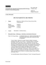 Journal der 1090. Plenarsitzung des Forums für Sicherheitskooperation