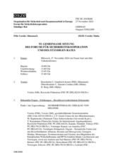 Journal der 93. Gemeinsamen Sitzung des Forums für Sicherheitskooperation und des Ständigen Rates